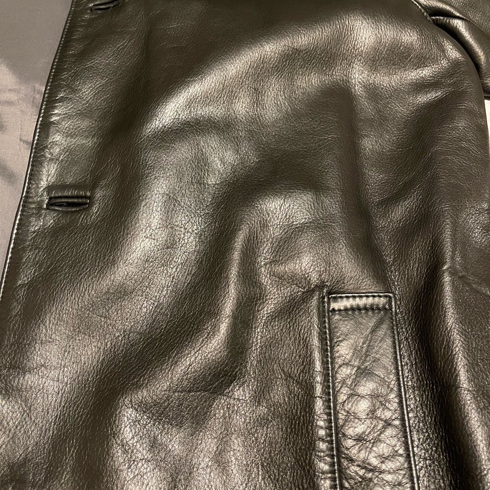 Banana Republic Black 100% Leather Jacket - Picture 4 of 9